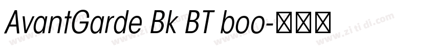 AvantGarde Bk BT boo字体转换